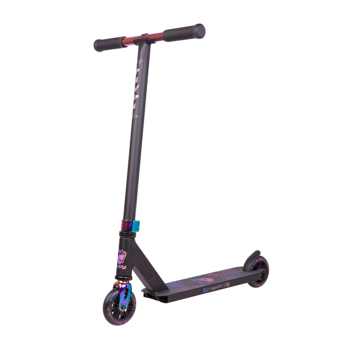 Panda Nubi Trick Løbehjul - Black/Rainbow-ScootWorld.dk