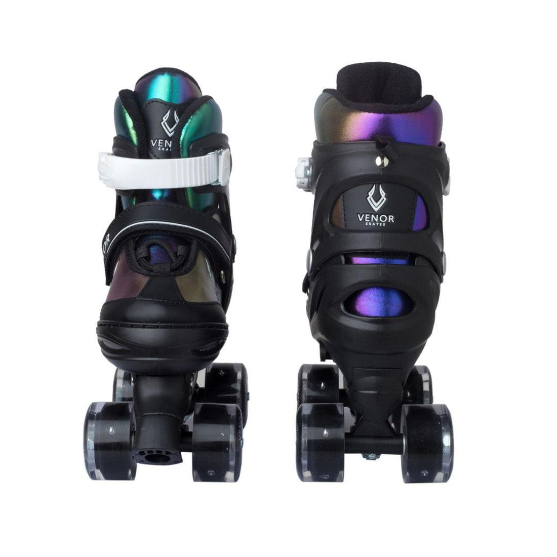 VENOR Ignite LED Side-By-Side Rulleskøjter - Chameleon Rainbow-ScootWorld.dk