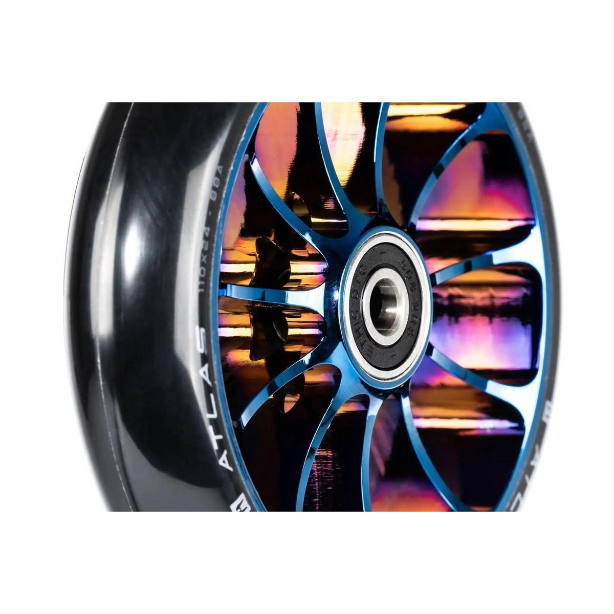Ethic Atlas Hjul Til Løbehjul - Chrome Blue-ScootWorld.dk
