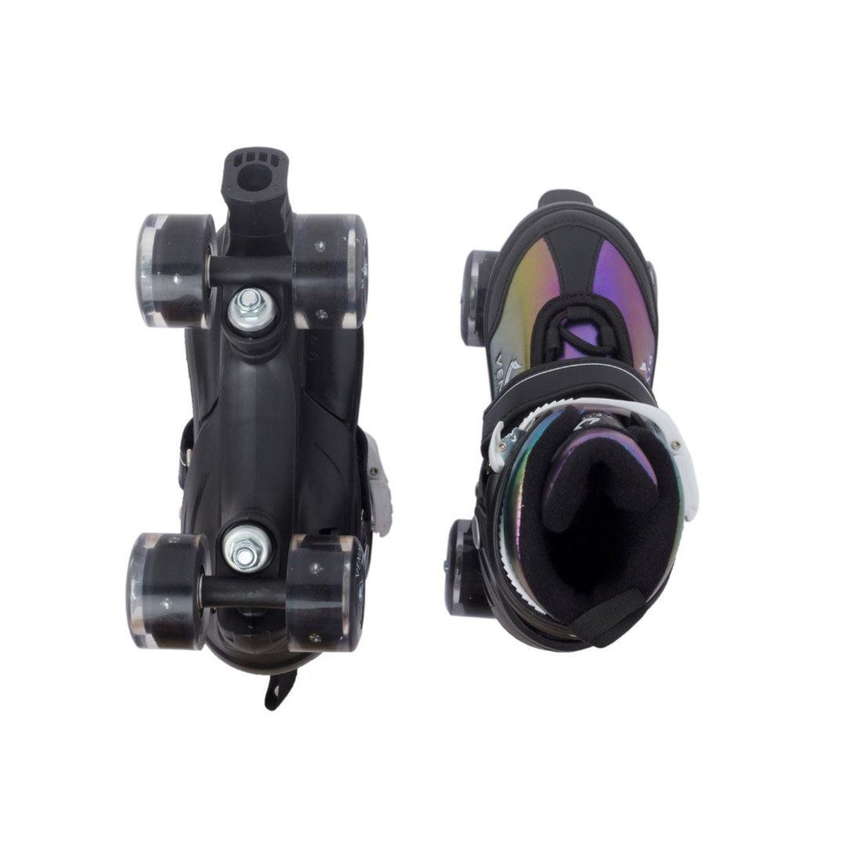 VENOR Ignite LED Side-By-Side Rulleskøjter - Chameleon Rainbow-ScootWorld.dk